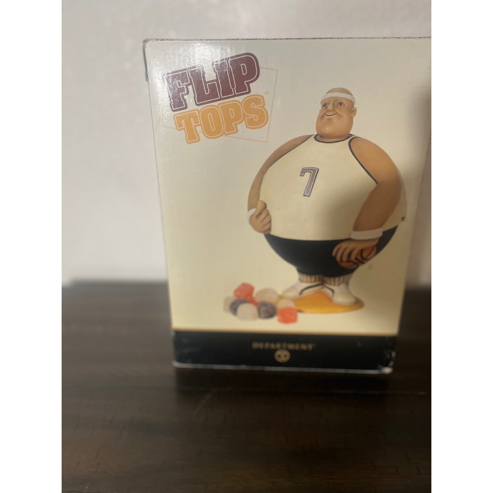 Department 56 Flip Tops Basketball Player Candy Dish Jar #56.31141 Vintage Boxed